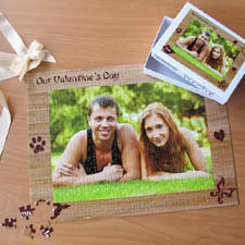 Personalized Our Valentine's Day 12X16.5 Jigsaw Puzzle