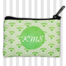 Lime Fan Personalized Coin Purse
