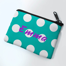 Personalized Polka Dots Small Coin Purse (3.5