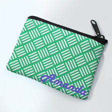 Personalized Mint Wave Small Coin Purse (3.5