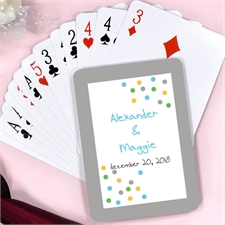 Create Cheers Personalized Save The Date Playing Cards