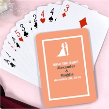 Create Wedding Couple Personalized Words Playing Cards