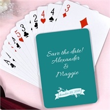 Happy Ever After Personalized Engagement Playing Cards