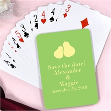 Perfect Pair Engagement Personalized Playing Cards