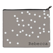 Print Your Own White Natural Polka Dots Bag (8 X 10 Inch)