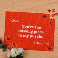 Missing Piece Personalized Puzzle 12X16.5