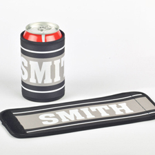 You Name It Personalized Can And Bottle Wrap, Grey