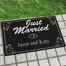 Create Your Own Just Married Door Mat