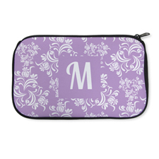 Personalized Neoprene Floral Vintage Cosmetic Bag (6 X 10 Inch)