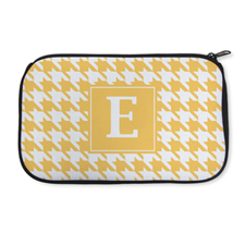 Personalized Neoprene Hounds Tooth Cosmetic Bag (6 X 10 Inch)