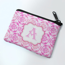 Pink Vintage Personalized Coin Purse