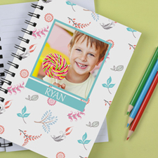 Personalized Cute Floral Notebook
