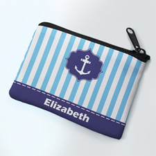 Ocean Anchor Personalized Coin Purse