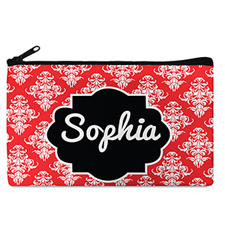 Red Vintage Personalized Cosmetic Bag