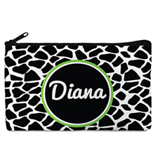 Black Leopard Personalized Cosmetic Bag