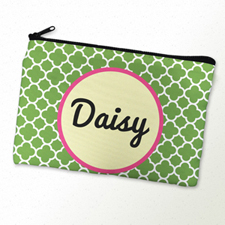 Green Clover Personalized Cosmetic Bag