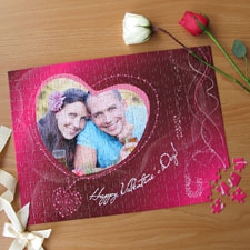 Personalized Be My Valentine 12X16.5 Photo Puzzle