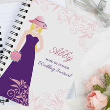 Maid Of Honor Personalized Wedding Journal