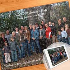 Custom Large Birthday Photo Jigsaw Puzzle