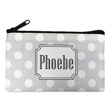 Dots Personalized Cosmetic Bag (Many Color)