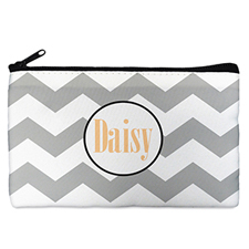 Chevron Personalized Cosmetic Bag (Many Color)