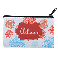 Sea Floral Personalized Cosmetic Bag 4X7