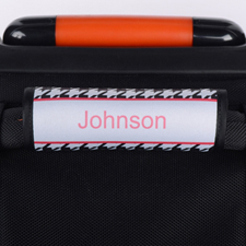 Black Hounds Tooth Personalized Luggage Handle Wrap