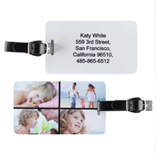 Four Collage Personalized Luggage Tag