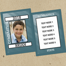 Gymnastics Personalized Photo Trading Cards  Set Of 12