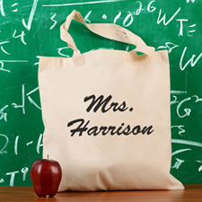 Personalized Teacher Appreciation Cotton Tote Bag