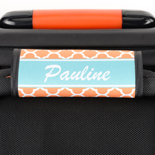Orange Clover Personalized Luggage Handle Wrap
