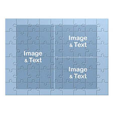 4 photo collage, Sky Blue