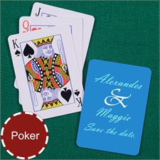 My Own Wedding Message Poker Size Standard Index Playing Cards