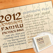 Large Personalized Message Puzzle, Reunion