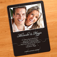 Black Wedding Announcement Puzzles