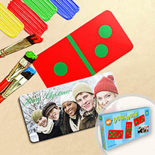 Custom Color Dominoes ,Christmas (Horizontal Photo)