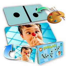 Custom Color Dominoes ,Kids(Horizontal Photo)