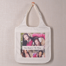 Personalized 3 Collage Shopper Bag, Snapshots