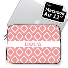 Custom Name Pink Lkat Macbook Air 11 Sleeve