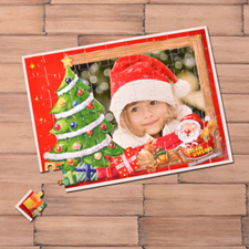 Personalized Christmas Tree 12X16.5 Photo Puzzle