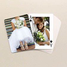 Personalized Wedding Poker Size Classic Custom 2 Sides Photo Playing Cards