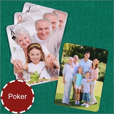 Personalized Simple Custom 2 Side Photo Playing Cards
