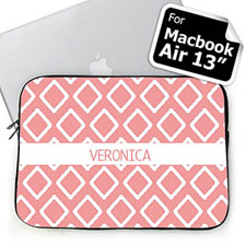 Custom Name Pink Lkat Macbook Air 13 Sleeve