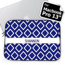 Custom Name Blue Lkat Macbook Pro 13 Sleeve (2015)