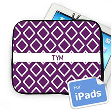 Custom Initials Purple Lkat Ipad Sleeve