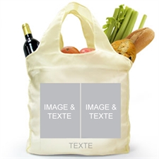 Personalized Both Sides 2 Collage Shopper Bag, Classic