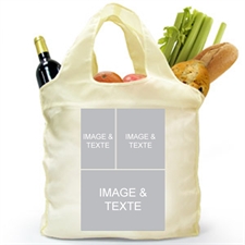 Customize 2 Sides 3 Collage Shopper Bag, Classic