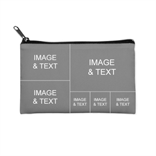 Instagram Six Collage Medium (2 Side Different Images) Makeup Bag (5 X 8 Inch)