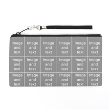 Personalized Instagram 18 Collage 5.5X10 (2 Side Different Image) Clutch Bag (5.5X10 Inch)