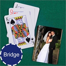 Wedding Bridge Size Playing Cards White Lace Standard Index